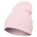 Baby Pink - Front - Yupoong Flexfit Unisex Heavyweight Long Beanie Winter Hat