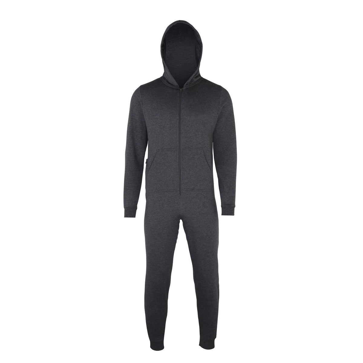 Charcoal - Front - Comfy Co Childrens Unisex Plain All In One - Onesie