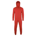 Red - Front - Comfy Co Childrens Unisex Plain All In One - Onesie