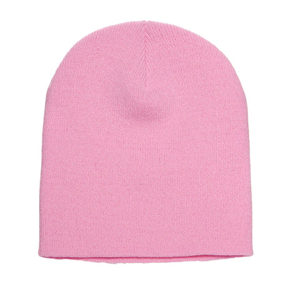 Baby Pink - Front - Yupoong Flexfit Unisex Heavyweight Standard Beanie Winter Hat