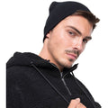 Black - Back - Yupoong Flexfit Unisex Heavyweight Standard Beanie Winter Hat