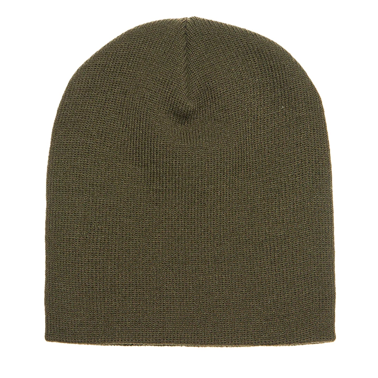 Olive - Front - Yupoong Flexfit Unisex Heavyweight Standard Beanie Winter Hat