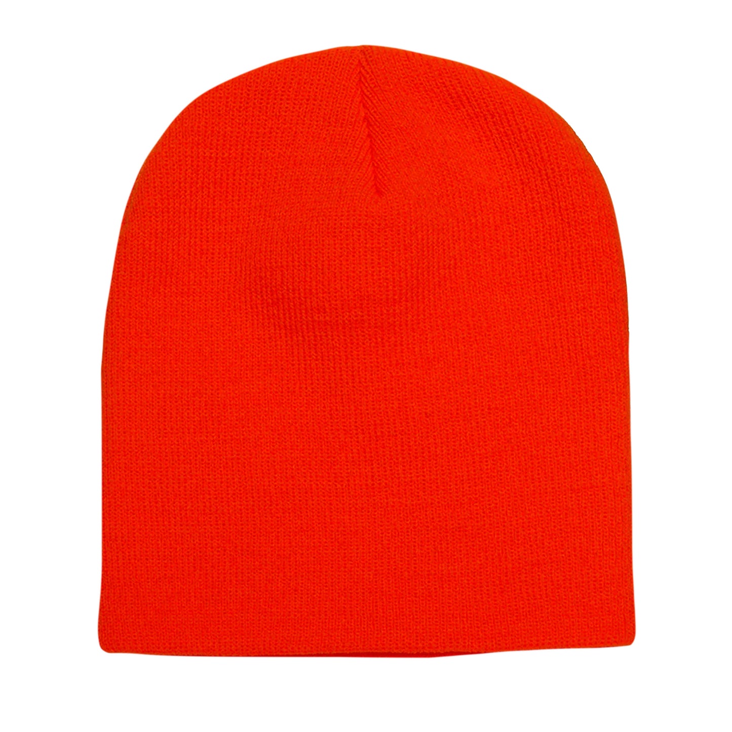Blaze Orange - Front - Yupoong Flexfit Unisex Heavyweight Standard Beanie Winter Hat