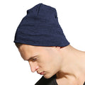 Navy - Back - Yupoong Flexfit Unisex Heavyweight Standard Beanie Winter Hat