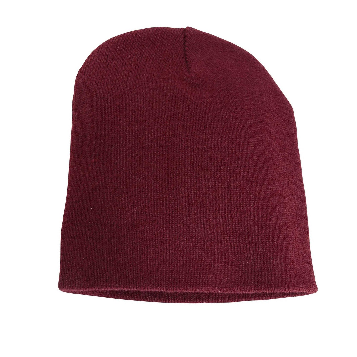 Maroon - Back - Yupoong Flexfit Unisex Heavyweight Standard Beanie Winter Hat