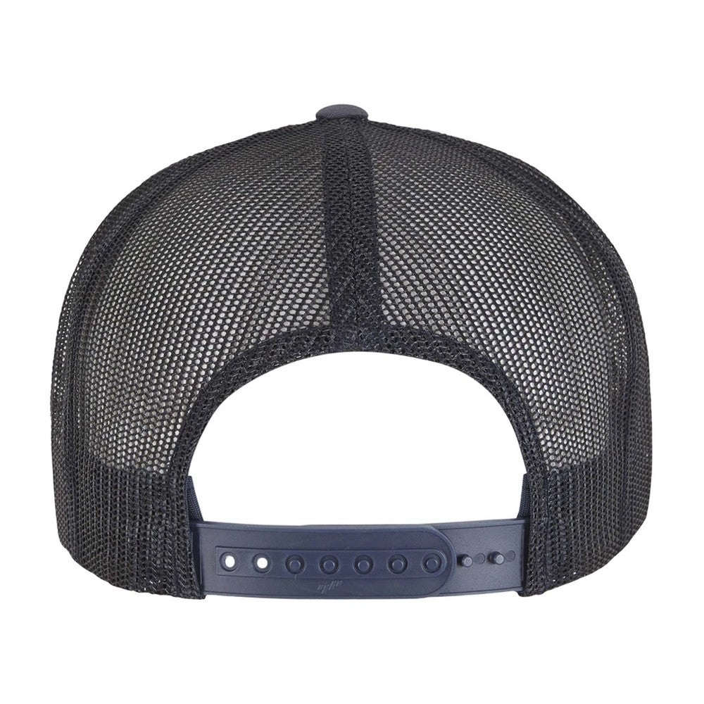 Navy-White-Dark Navy - Back - Yupoong Flexfit Unisex Classic Trucker Snapback Cap