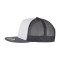 Navy-White-Dark Navy - Side - Yupoong Flexfit Unisex Classic Trucker Snapback Cap
