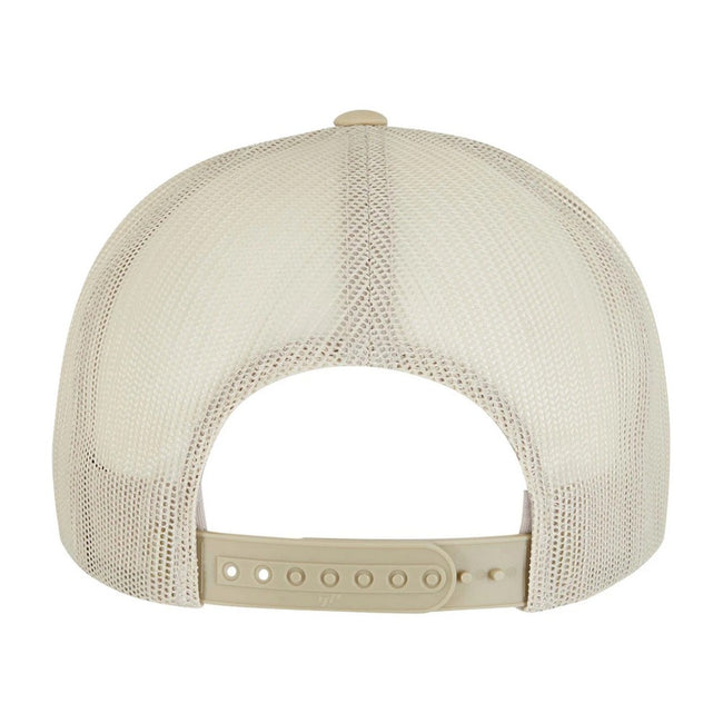 Gold-White-Beige - Back - Yupoong Flexfit Unisex Classic Trucker Snapback Cap