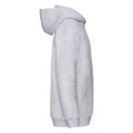 Heather Grey - Side - Fruit Of The Loom Kids Unisex Premium 70-30 Hooded Sweatshirt - Hoodie
