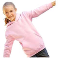 Light Pink - Back - Fruit Of The Loom Kids Unisex Premium 70-30 Hooded Sweatshirt - Hoodie