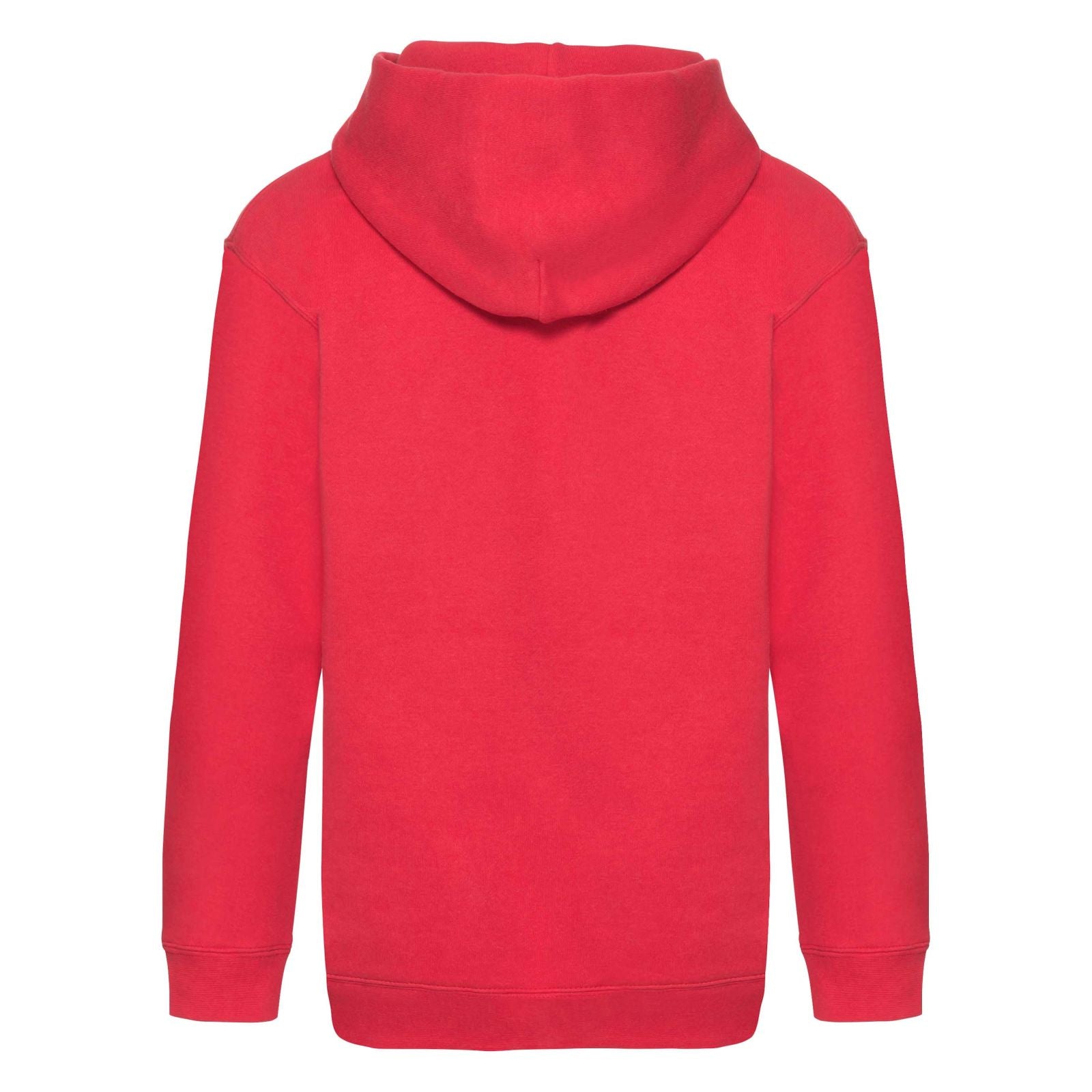 Red - Back - Fruit Of The Loom Kids Unisex Premium 70-30 Hooded Sweatshirt - Hoodie