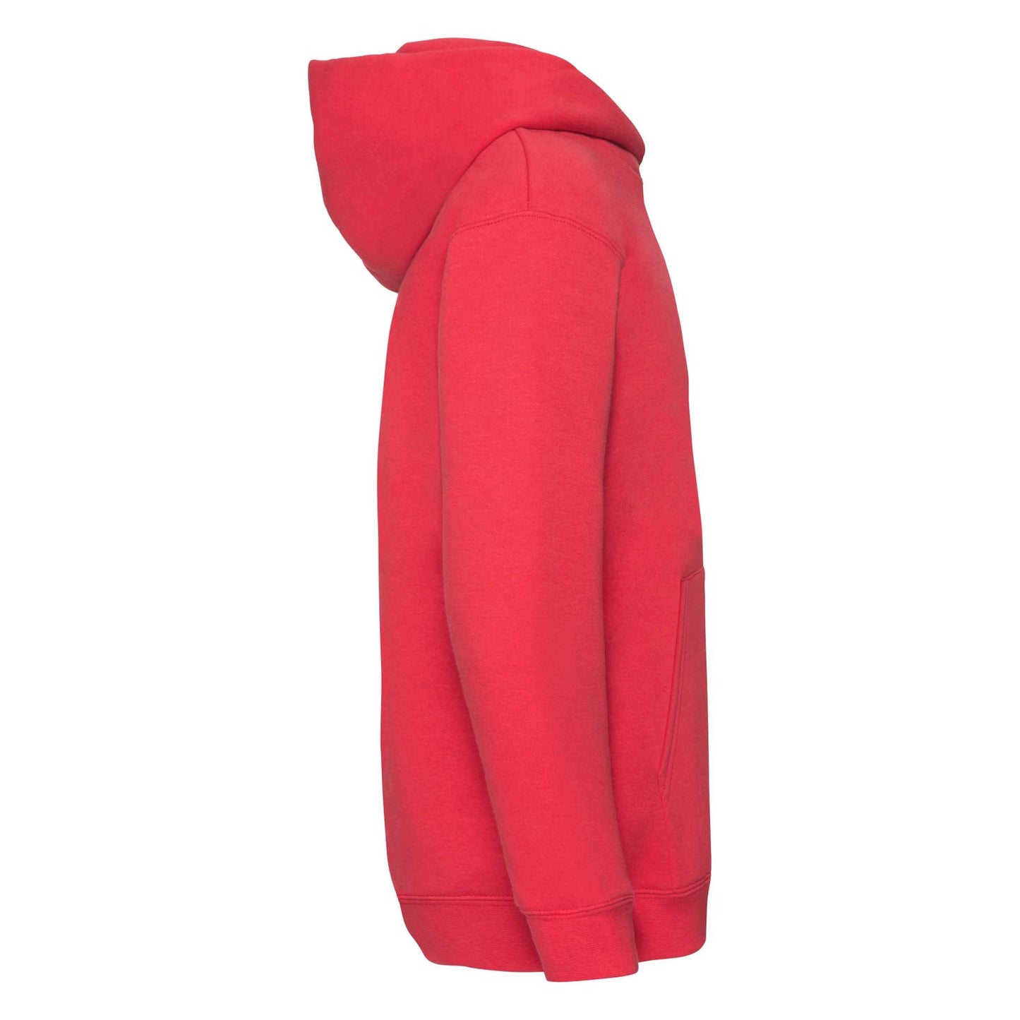 Red - Side - Fruit Of The Loom Kids Unisex Premium 70-30 Hooded Sweatshirt - Hoodie