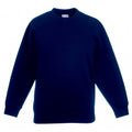 Deep Navy - Back - Fruit Of The Loom Kids Unisex Premium 70-30 Sweatshirt