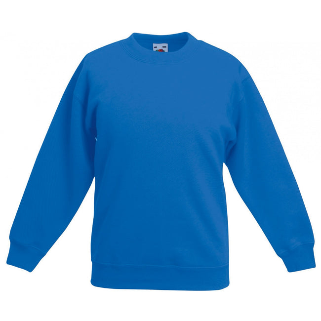 Royal Blue - Front - Fruit Of The Loom Kids Unisex Premium 70-30 Sweatshirt