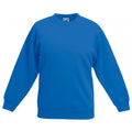 Royal Blue - Back - Fruit Of The Loom Kids Unisex Premium 70-30 Sweatshirt