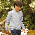 White - Back - Fruit Of The Loom Kids Unisex Premium 70-30 Sweatshirt