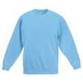 Sky Blue - Front - Fruit Of The Loom Kids Unisex Premium 70-30 Sweatshirt