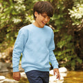 Sky Blue - Back - Fruit Of The Loom Kids Unisex Premium 70-30 Sweatshirt