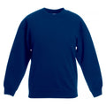 Navy - Front - Fruit Of The Loom Kids Unisex Premium 70-30 Sweatshirt