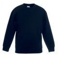 Black - Front - Fruit Of The Loom Kids Unisex Premium 70-30 Sweatshirt