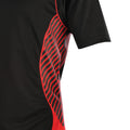 Black-Red - Side - KooGa Boys Junior Try Panel Match Rugby Shirt