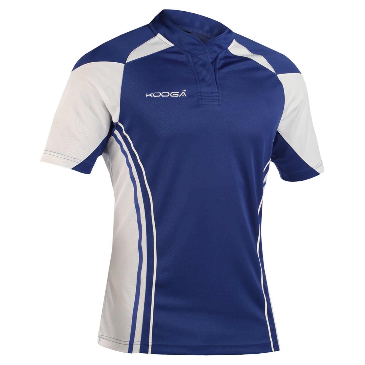Royal-White - Back - KooGa Boys Junior Stadium Match Rugby Shirt