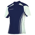 Navy-White - Front - KooGa Boys Junior Stadium Match Rugby Shirt