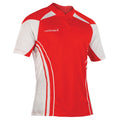 Red-White - Back - KooGa Boys Junior Stadium Match Rugby Shirt