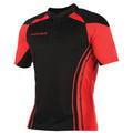 Black-Red - Front - KooGa Boys Junior Stadium Match Rugby Shirt