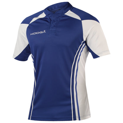 Royal-White - Front - KooGa Boys Junior Stadium Match Rugby Shirt