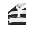 Black-White - Back - KooGa Boys Junior Touchline Hooped Match Rugby Shirt