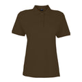 Brown - Front - Sonar Womens-Ladies Marcy 100% Cotton Short Sleeve Polo Shirt