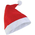 Red - Front - Christmas Shop Unisex Budget Value Santa Hat