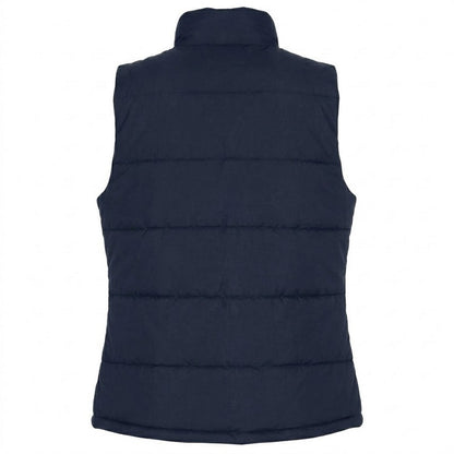 Navy - Back - 2786 Womens-Ladies Padded Bodywarmer-Gilet Jacket