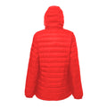 Red-Navy - Back - 2786 Mens Hooded Water & Wind Resistant Padded Jacket