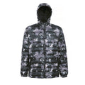 Camo Green - Front - 2786 Mens Hooded Water & Wind Resistant Padded Jacket