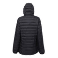 Black-Bright Yellow - Back - 2786 Mens Hooded Water & Wind Resistant Padded Jacket