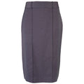 Charcoal - Front - Alexandra Womens-Ladies Icona Straight Formal Work Skirt