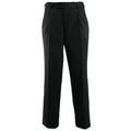 Black - Front - Alexandra Mens Icona Single Pleat Formal Work Suit Trousers