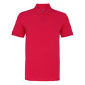 Hot Pink - Front - Asquith & Fox Mens Plain Short Sleeve Polo Shirt
