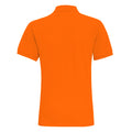 Neon Orange - Back - Asquith & Fox Mens Plain Short Sleeve Polo Shirt
