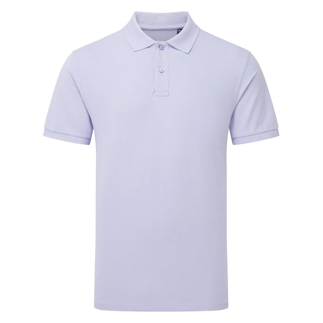Lavender - Front - Asquith & Fox Mens Plain Short Sleeve Polo Shirt