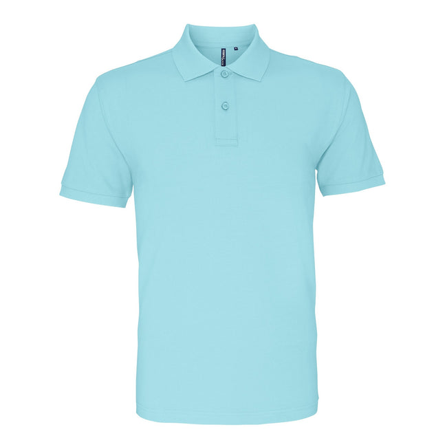 Bright Ocean - Front - Asquith & Fox Mens Plain Short Sleeve Polo Shirt