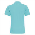 Bright Ocean - Back - Asquith & Fox Mens Plain Short Sleeve Polo Shirt