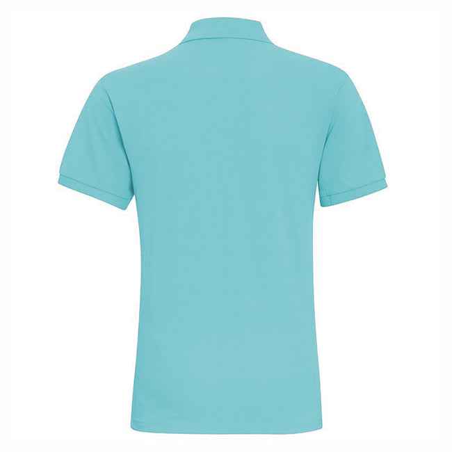 Bright Ocean - Back - Asquith & Fox Mens Plain Short Sleeve Polo Shirt