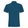 Teal Heather - Back - Asquith & Fox Mens Plain Short Sleeve Polo Shirt