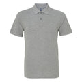 Heather - Front - Asquith & Fox Mens Plain Short Sleeve Polo Shirt