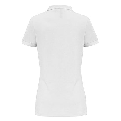 White - Back - Asquith & Fox Womens-Ladies Plain Short Sleeve Polo Shirt