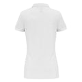 White - Back - Asquith & Fox Womens-Ladies Plain Short Sleeve Polo Shirt