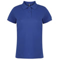 Royal - Front - Asquith & Fox Womens-Ladies Plain Short Sleeve Polo Shirt